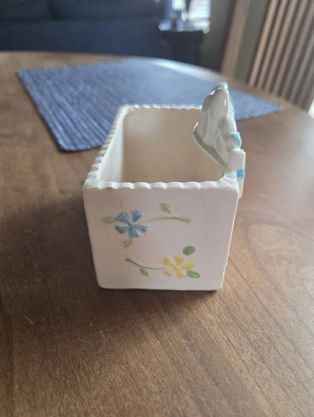 Vintage Made In Japan Ceramic Baby Elephant Flower Container
